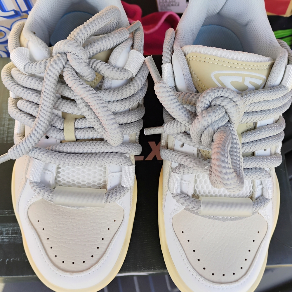 White and Cream Sneakers